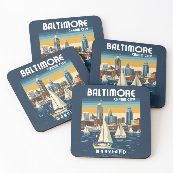 Item preview, A Vintage Travel Illustration of Baltimore - Maryland - United States designed and sold by GoodOldVintage.