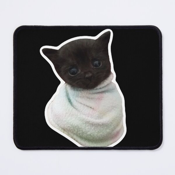 Item preview, MEME - Cozy Black Cat in Blanket (Collection4-20) designed and sold by MetichaiTH.