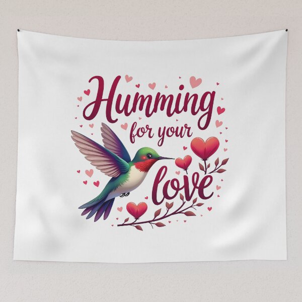 Item preview, Romantic Hummingbird with Heart Branches designed and sold by Bulwshop.