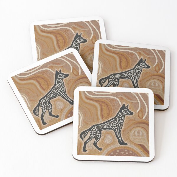 Item preview, Dingo Aboriginal Dot Art designed and sold by darwinsworld.