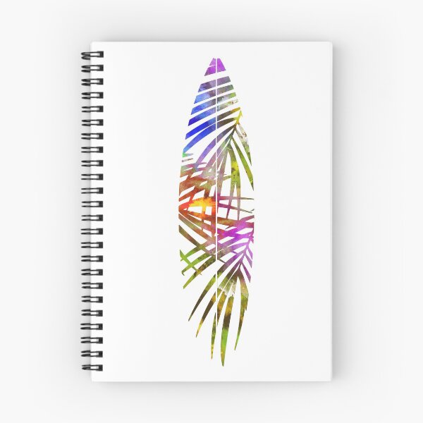 Item preview, Surfboard, watercolor surfboard, palm leaf surfboard designed and sold by Rosaliartbook.