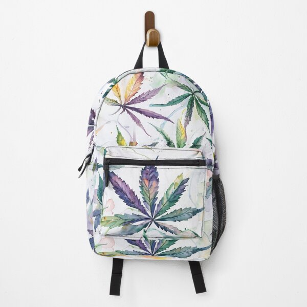 Item preview, watercolors marijuana leaf pattern designed and sold by EccentricsByE.