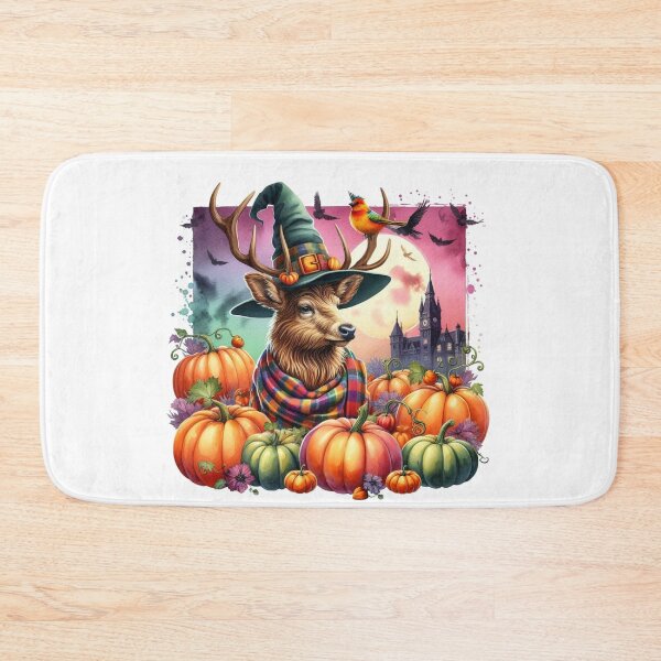 Item preview, Scottish Highland Stag Halloween Colorful Watercolor designed and sold by MaedK.