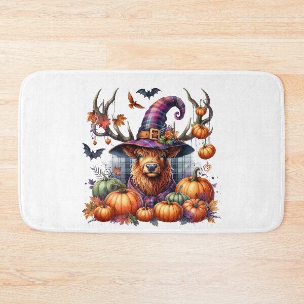 Item preview, Scottish Highland Stag Halloween Colorful Watercolor designed and sold by MaedK.