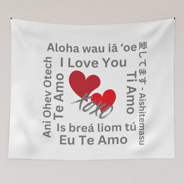 Item preview, I Love You, Te Amo, Ti Amo, YIs breá liom tú, ani ohev otech, etc. designed and sold by TIPJ.