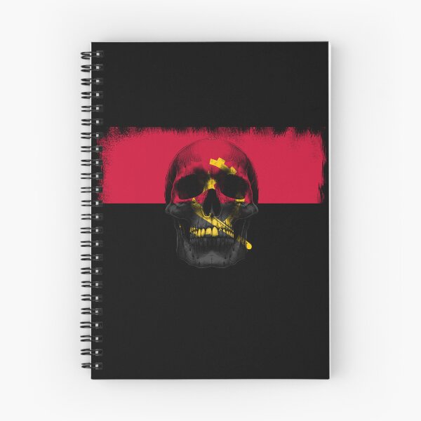 Item preview, ANGOLA SKULL FLAG NATION RAREART COUNTRY HALLOWEEN #ogirdor designed and sold by ogirdorgraphics.