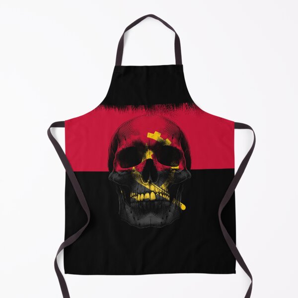 Item preview, ANGOLA SKULL FLAG NATION RAREART COUNTRY HALLOWEEN #ogirdor designed and sold by ogirdorgraphics.