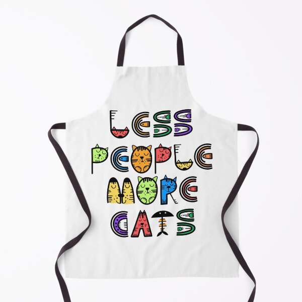 Item preview, Less People, More Cats - Colorful Quote Design designed and sold by Kenum.
