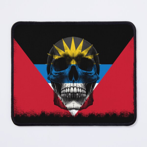 Item preview, ANTIGUA AND BARBUDA SKULL FLAG NATION RAREART COUNTRY HALLOWEEN #ogirdor designed and sold by ogirdorgraphics.