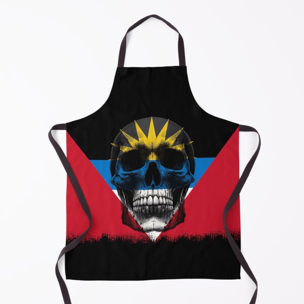 Item preview, ANTIGUA AND BARBUDA SKULL FLAG NATION RAREART COUNTRY HALLOWEEN #ogirdor designed and sold by ogirdorgraphics.