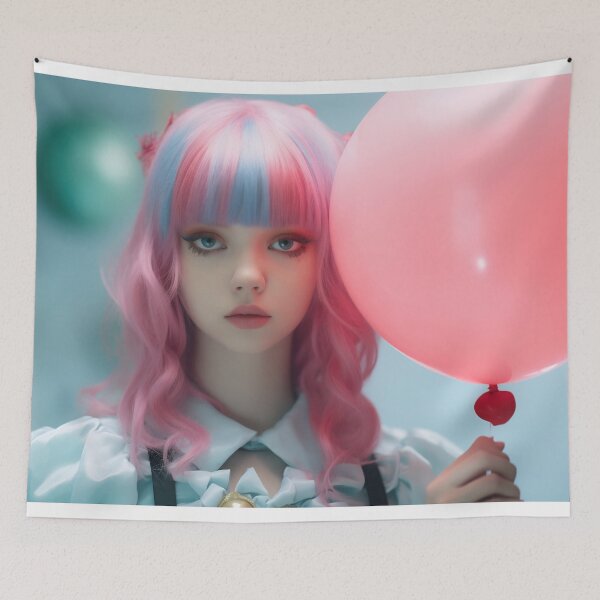 Item preview, Whimsical Gaze with Balloon designed and sold by anytka.