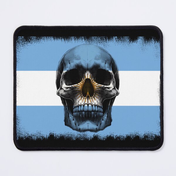 Item preview, ARGENTINA SKULL FLAG NATION RAREART COUNTRY HALLOWEEN #ogirdor designed and sold by ogirdorgraphics.