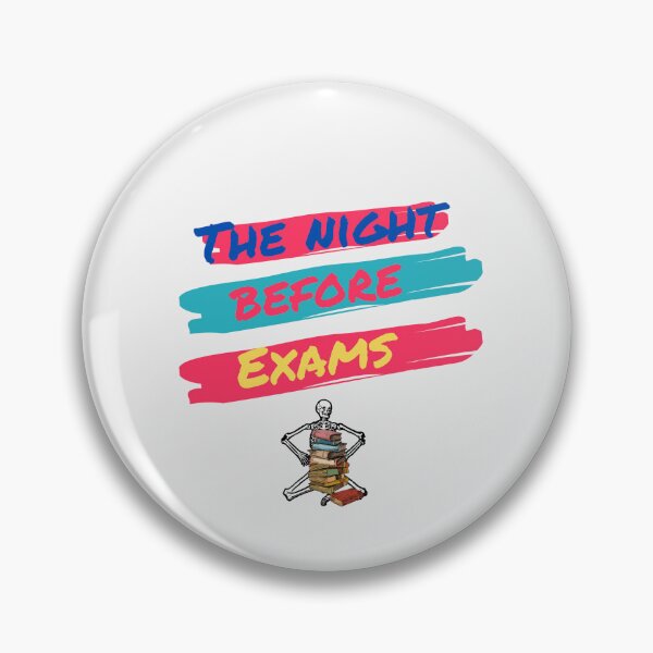 Item preview,  The Night Before Exams - Exhausted Skeleton Under a Pile of Books - Funny Student Design designed and sold by Design by Anthony .