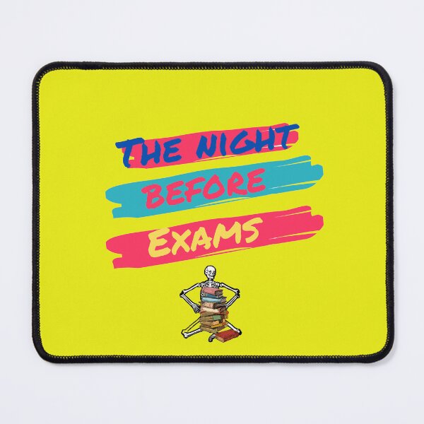 Item preview,  The Night Before Exams - Exhausted Skeleton Under a Pile of Books - Funny Student Design designed and sold by Design by Anthony .