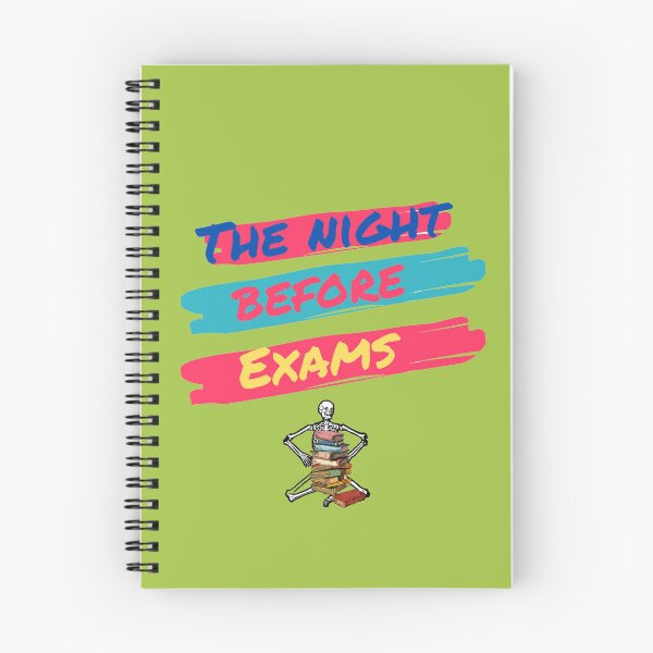 Item preview,  The Night Before Exams - Exhausted Skeleton Under a Pile of Books - Funny Student Design designed and sold by Design by Anthony .