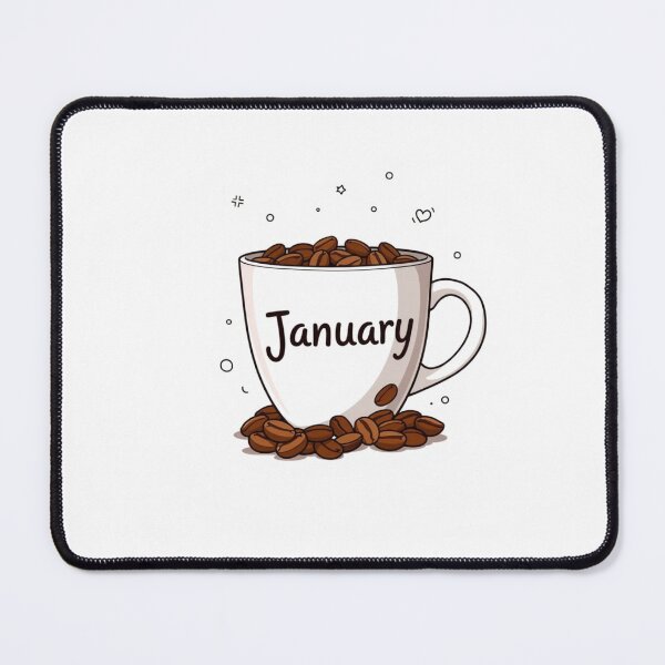 Item preview, January Coffee caffeine cake funny birthday gift lover designed and sold by CheeseBlueprint.