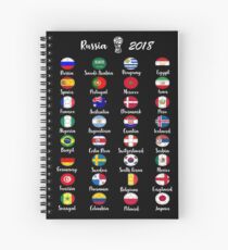 Russia 2018 Football Soccer All 32 Teams Spiral Notebook