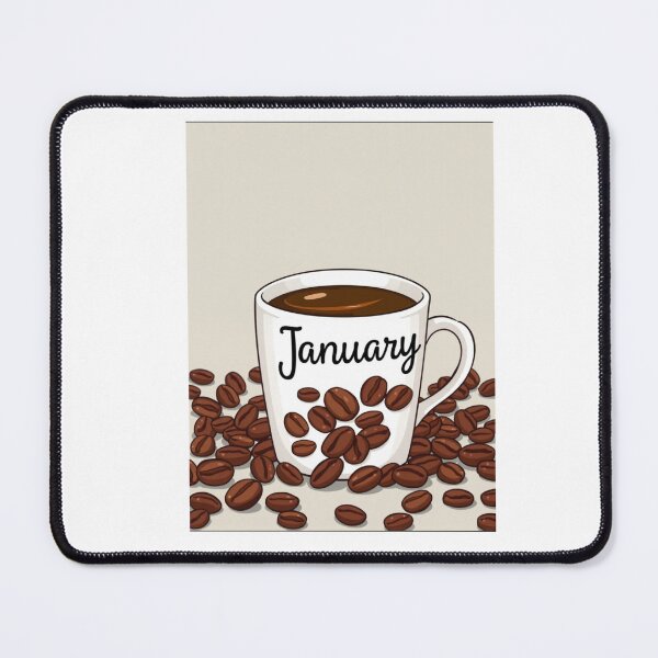 Item preview, January Coffee caffeine cake funny birthday gift lover designed and sold by CheeseBlueprint.