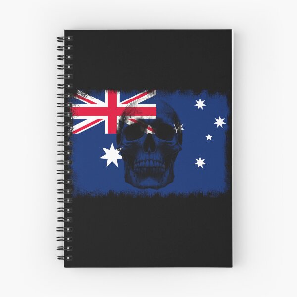 Item preview, AUSTRALIA SKULL FLAG NATION RAREART COUNTRY HALLOWEEN #ogirdor designed and sold by ogirdorgraphics.