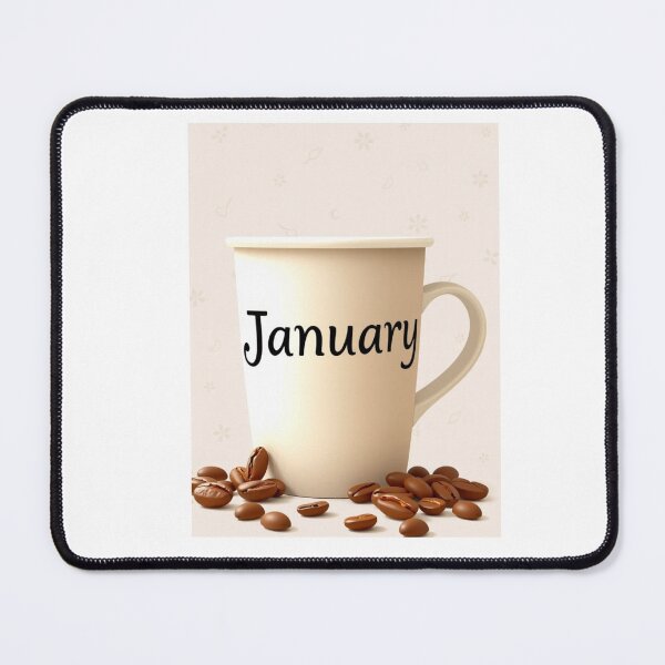 Item preview, January Coffee caffeine cake funny birthday gift lover designed and sold by CheeseBlueprint.