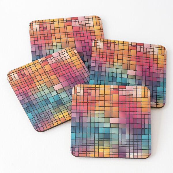 Item preview, Abstract Gradient Grid Geometric Pattern v2 designed and sold by Traloch O'Laoi.