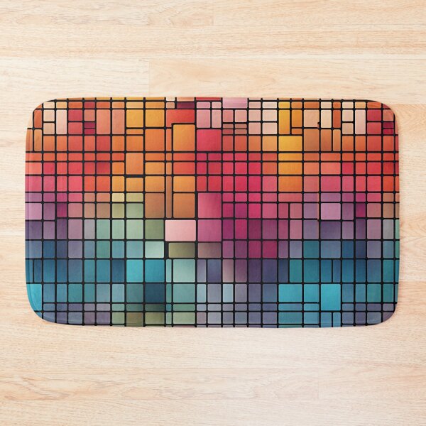 Item preview, Abstract Gradient Grid Geometric Pattern v2 designed and sold by Traloch O'Laoi.