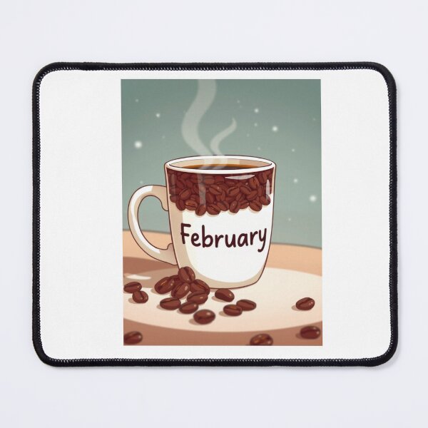 Item preview, February Coffee caffeine cake funny birthday gift lover designed and sold by CheeseBlueprint.