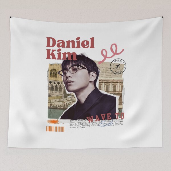 Item preview, Wave to Earth Daniel Kim Group Members Y2K Preppy Scrapbook Collage Design designed and sold by HELL0WBELLO.