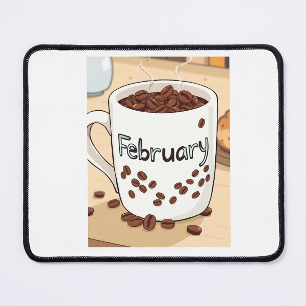 Item preview, February Coffee caffeine cake funny birthday gift lover designed and sold by CheeseBlueprint.