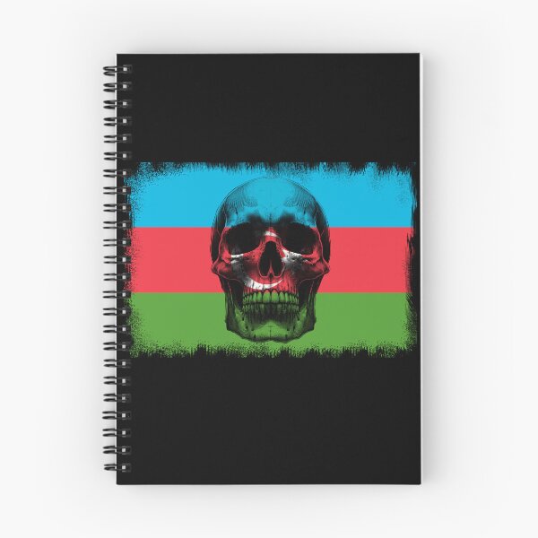 Item preview, AZERBAIJAN SKULL FLAG NATION RAREART COUNTRY HALLOWEEN #ogirdor designed and sold by ogirdorgraphics.
