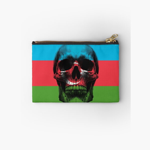Item preview, AZERBAIJAN SKULL FLAG NATION RAREART COUNTRY HALLOWEEN #ogirdor designed and sold by ogirdorgraphics.