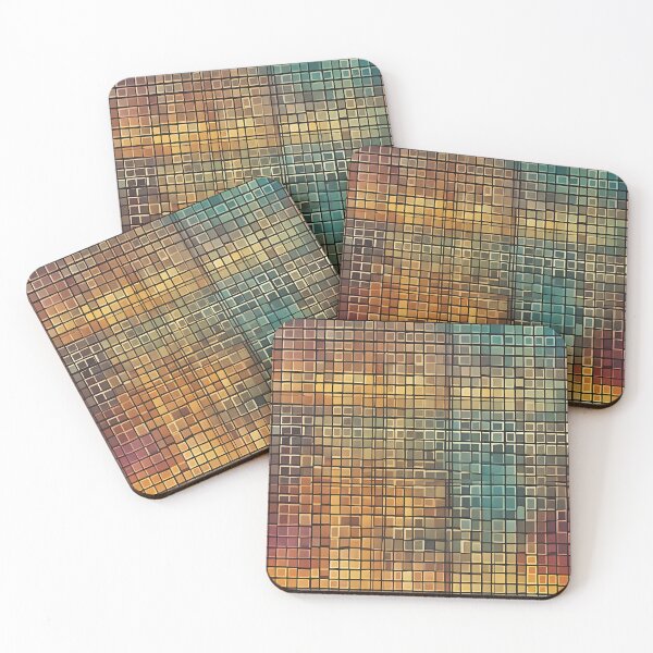 Item preview, Abstract Gradient Grid Geometric Pattern v3 designed and sold by Traloch O'Laoi.
