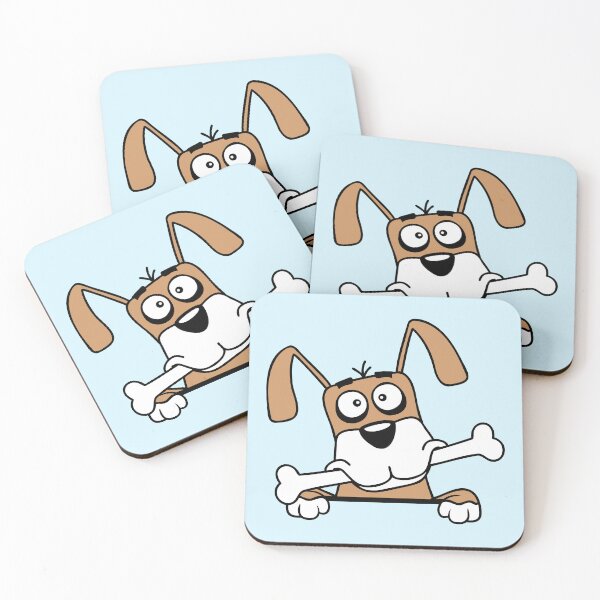 Item preview, Funny Dog Big Bone Mouth Mouth Hungry Cool Comic Cartoon designed and sold by shirt-o-mat.