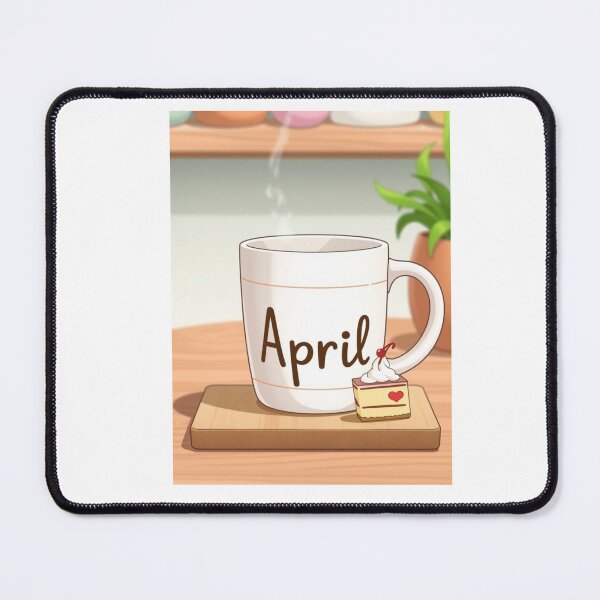 Item preview, April Coffee caffeine cake funny birthday gift lover designed and sold by CheeseBlueprint.