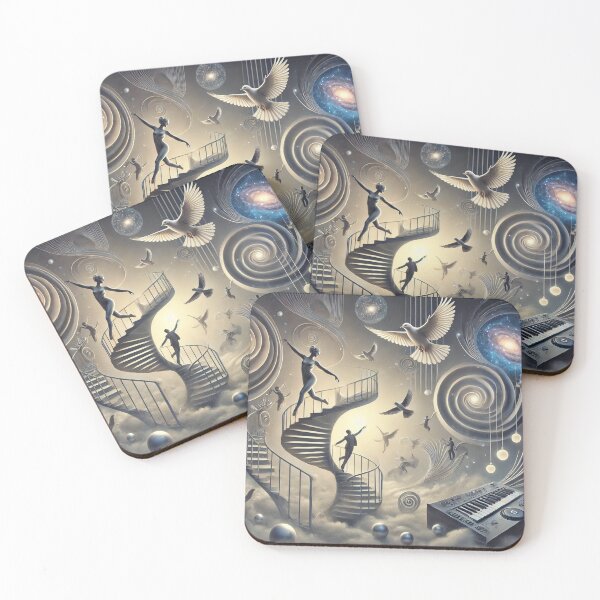 Item preview, Surreal Dancers with Spiral Stairs designed and sold by carries-anatomy.