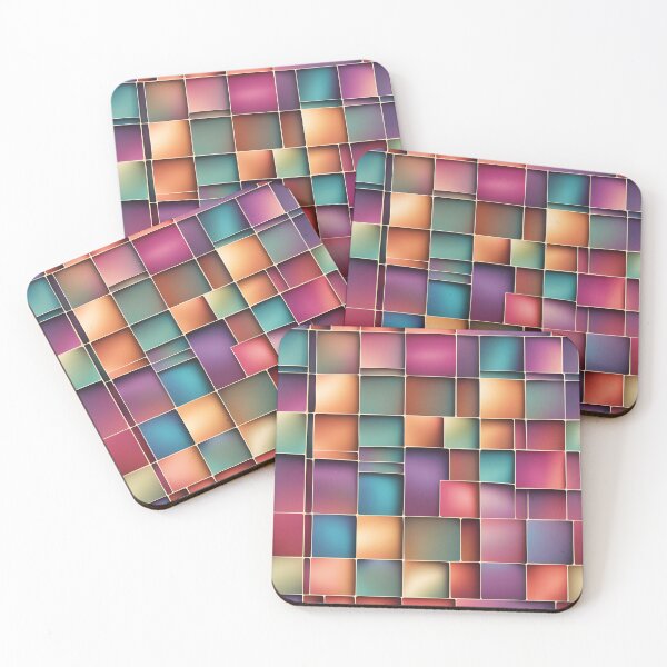 Item preview, Abstract Gradient Grid Geometric Pattern v4 designed and sold by Traloch O'Laoi.