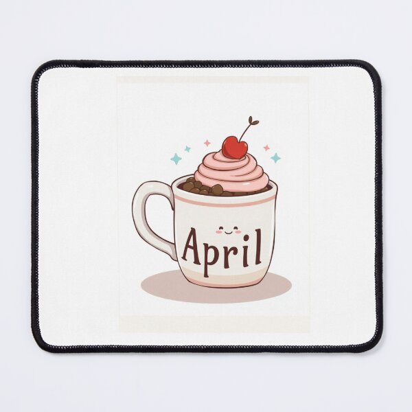 Item preview, April Coffee caffeine cake funny birthday gift lover designed and sold by CheeseBlueprint.