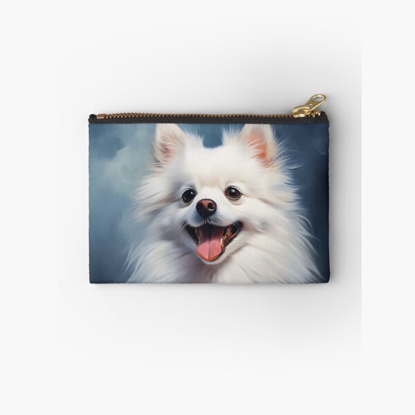 Item preview, Smiling White Pomeranian designed and sold by PetsArt.