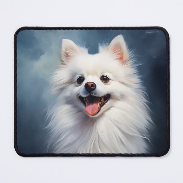 Item preview, Smiling White Pomeranian designed and sold by PetsArt.