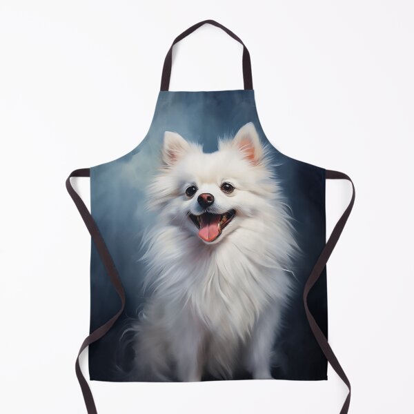 Item preview, Smiling White Pomeranian designed and sold by PetsArt.