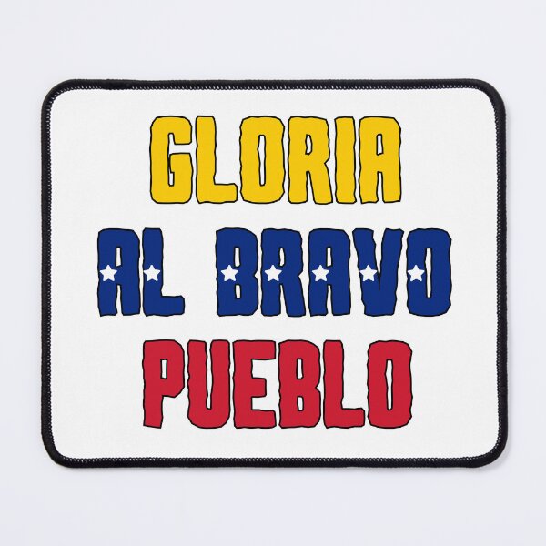 Item preview, Venezuelan Phrase Design in Tricolor: Glory to the brave people designed and sold by mysummerland.