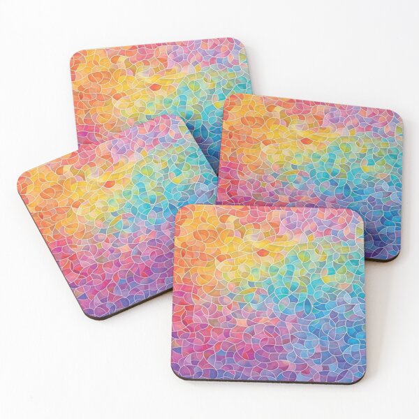 Item preview, Rainbow Mosaic Pattern designed and sold by Smiling Collie Designs.