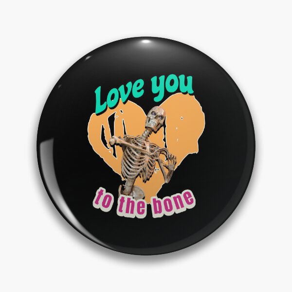 Item preview, Love You to the Bone Funny Skeleton Heart Valentine designed and sold by Vac1.