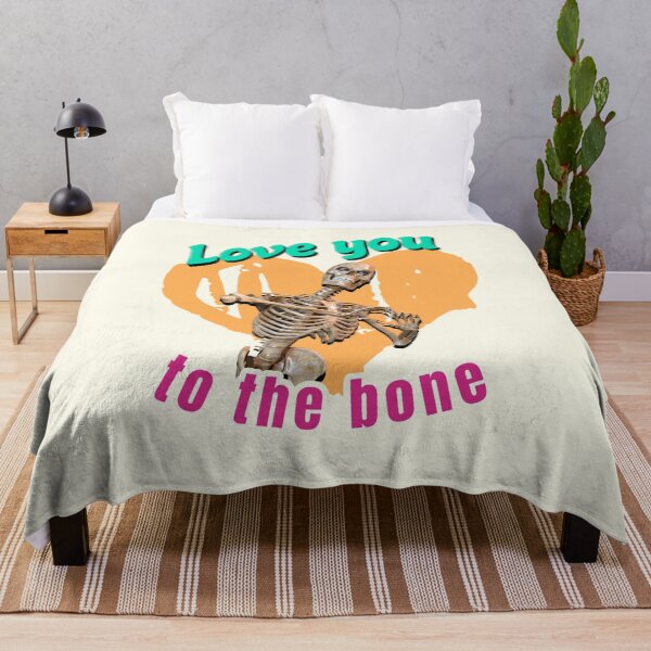 Item preview, Love You to the Bone Funny Skeleton Heart Valentine designed and sold by Vac1.