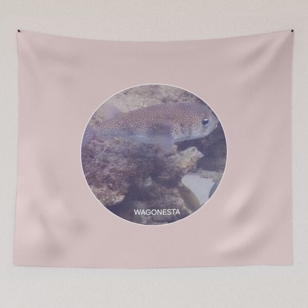 Item preview, Underwater - Brown  Puffer Fish  by Wagonesta  designed and sold by Wagonesta.