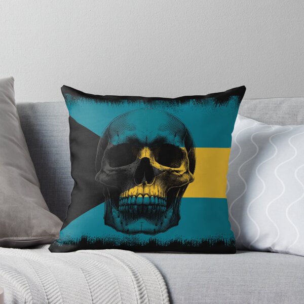Item preview, BAHAMAS SKULL FLAG NATION RAREART COUNTRY HALLOWEEN #ogirdor designed and sold by ogirdorgraphics.