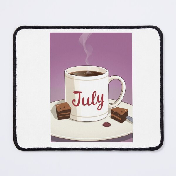 Item preview, July Coffee caffeine cake funny birthday gift lover designed and sold by CheeseBlueprint.