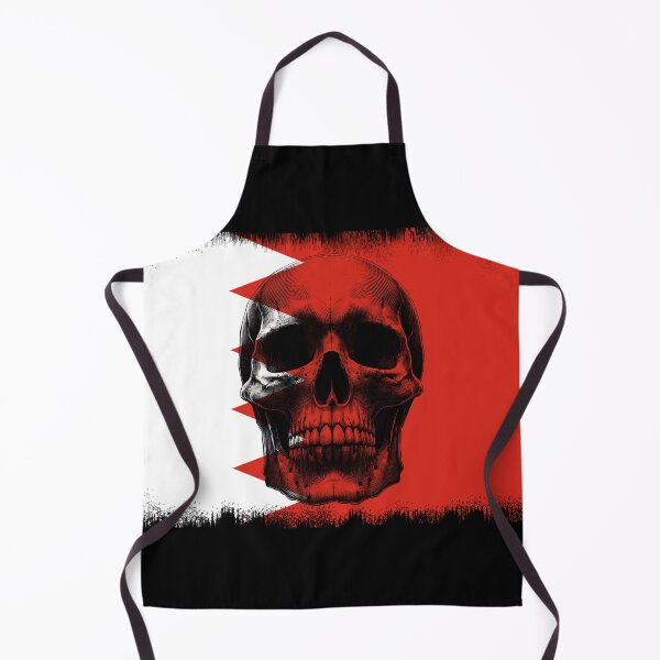 Item preview, BAHRAIN SKULL FLAG NATION RAREART COUNTRY HALLOWEEN #ogirdor designed and sold by ogirdorgraphics.