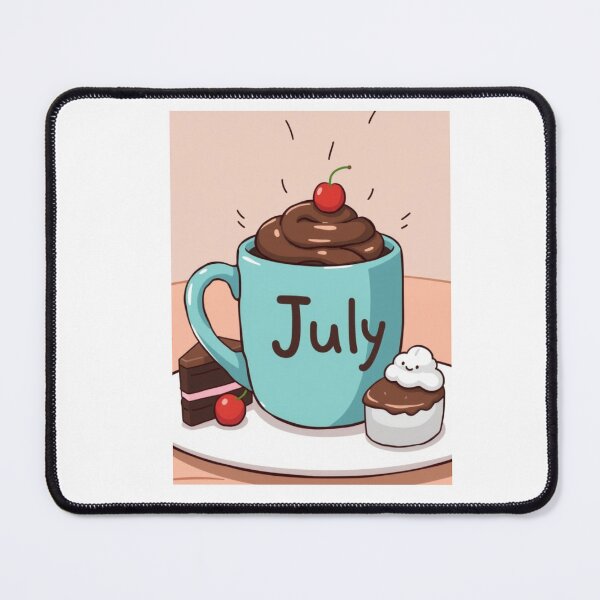 Item preview, July Coffee caffeine cake funny birthday gift lover designed and sold by CheeseBlueprint.