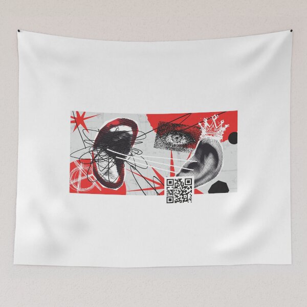 Item preview, Scribble Trash Talk - QR Code Art designed and sold by UPPrints.